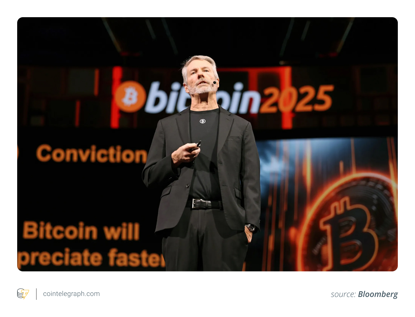 Michael Saylor at Bitcoin 2025